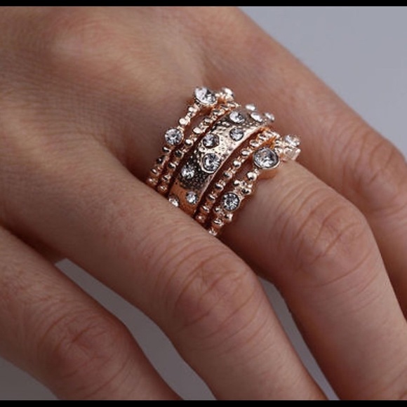 Boho Tier Stacking Rings - Picture 2 of 3